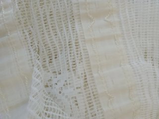 2 Cortinas Encaje Blanco