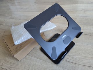 Soporte Portátil Aluminio Negro Ajustable