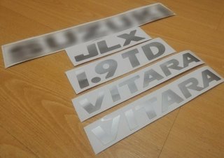 JLX 1.9 TD Vitara - Pegatinas traseras laterales