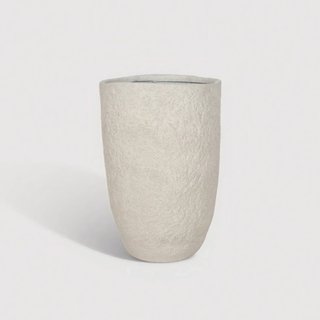 Coralia - Vaso da Interno in MGO bianco stile moderno