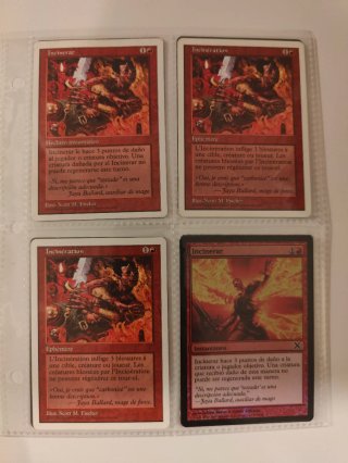 Incinerar. Magic. Mtg