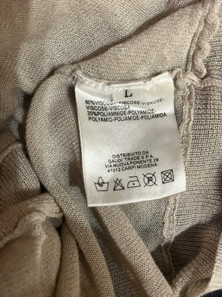 Coprispalle Gaudi viscosa beige taglia L