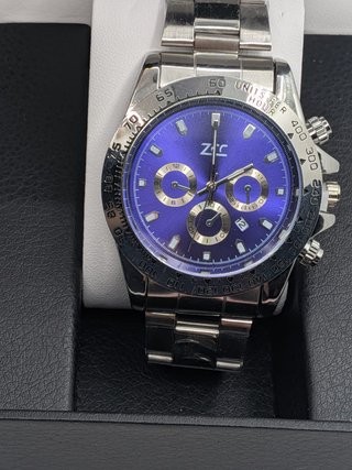 Orologio Uomo Ispirato 42mm Stile Crono Silver Dee