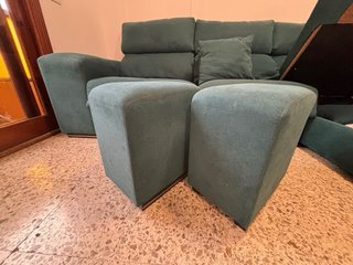 Sofá chaise longue verde azulado URGE VENTA