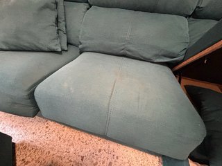 Sofá chaise longue verde azulado URGE VENTA