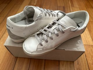 Golden Goose Superstar Tênis Branco Cinza