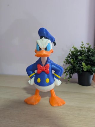 Paperino arrabbiato statua 20cm collezione