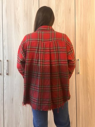 Camicia di flanella gaëlle rossa