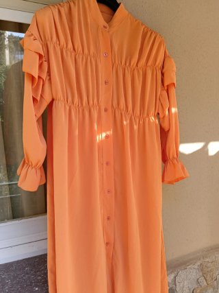 Vestido largo Nara naranja talla única