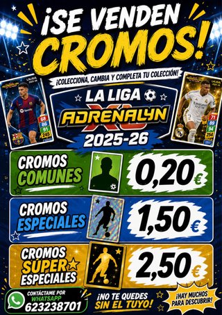 Cromos Adrenalyn La Liga 2025-26