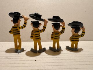Lote 4 Figuras PVC Lucky Luke - Dalton