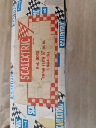 Antigua Caja Scalextric Exin 3058 Recta 6 uds