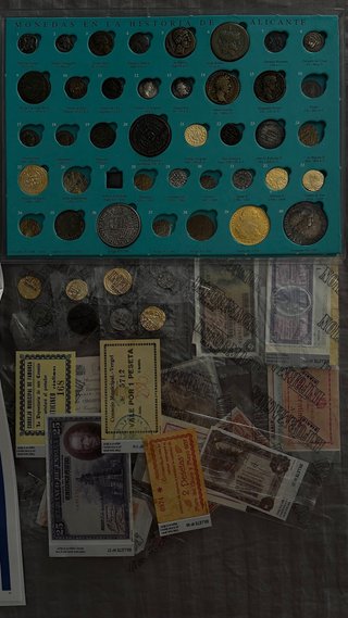 Colección Billetes y Monedas Historia Alicante
