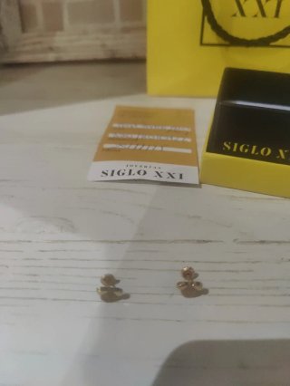 Pendientes niña oro Siglo XXI