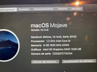 MacBook 12 2015 Retina Argento