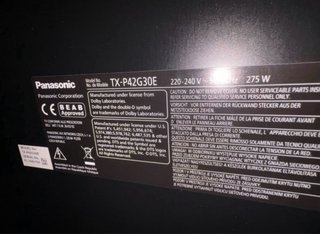 TV Panasonic Viera Plasma 40 Negra