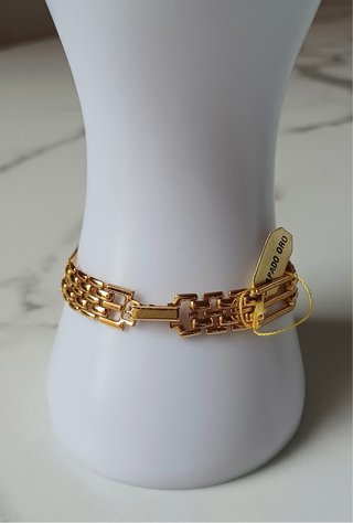Pulsera chapado oro eslabones Phanter