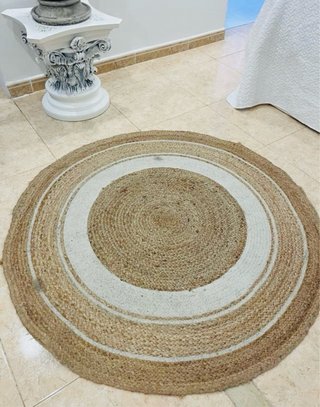 Alfombra redonda yute 120cm
