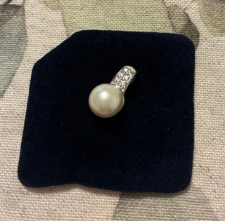 Colgante Plata Perla y Circonitas