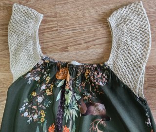 Vestido largo estampado oversize
