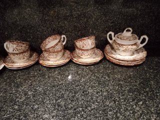 Juego de café Cartuja de Sevilla