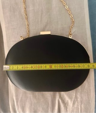 Pochette rigida Primark nera e oro