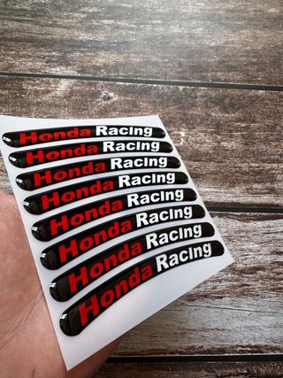 KIT PEGATINAS LLANTA MOTO HONDA RACING HRC LOGO