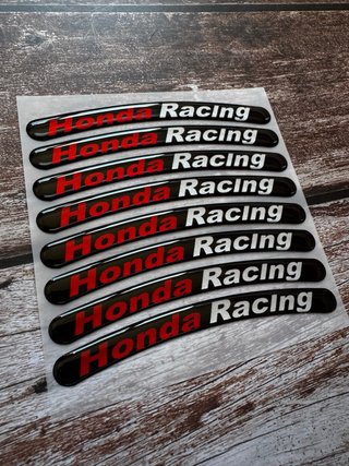 KIT PEGATINAS LLANTA MOTO HONDA RACING HRC LOGO