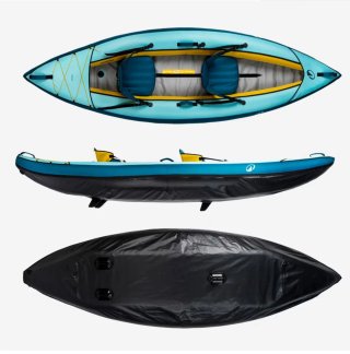 Kayak hinchable 2 plazas + 2 remos