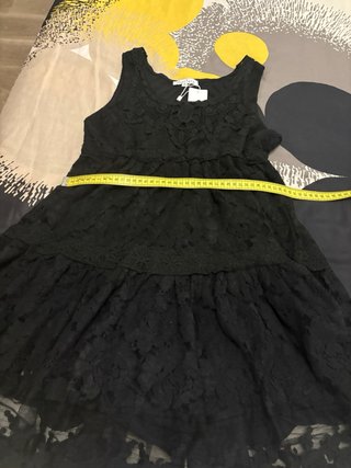 Vestido negro de encaje Choklate