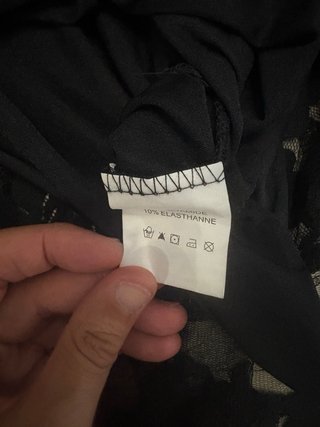 Vestido negro de encaje Choklate