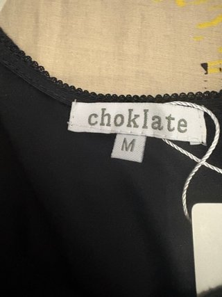 Vestido negro de encaje Choklate