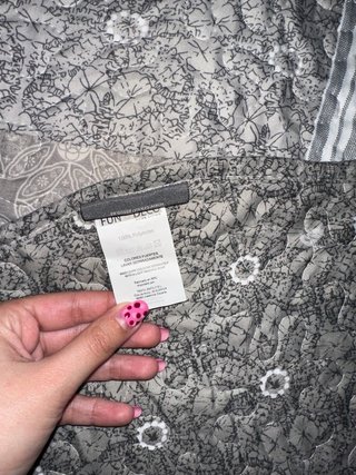 Colcha y funda cojín patchwork