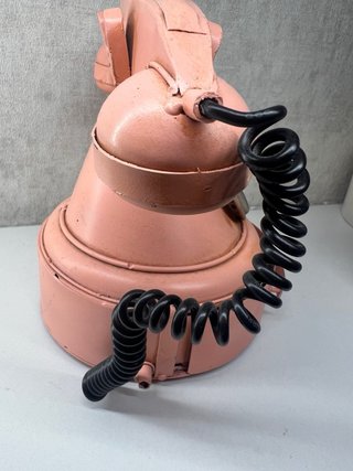 Teléfono imitación a antiguo Decorativo Metal Rosa