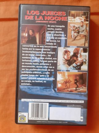 Película VHS Los Jueces de la Noche