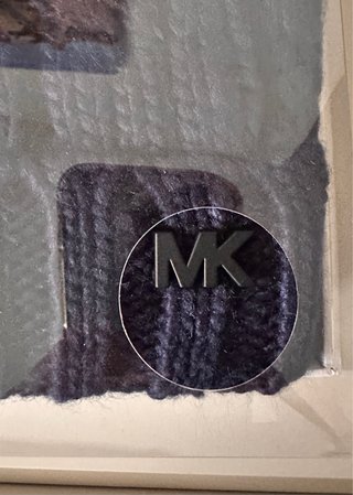 Set uomo Michael Kors sciarpa + cappello blu