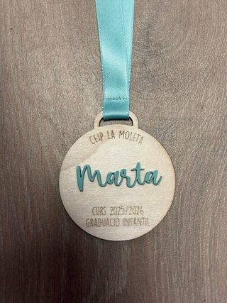 Medalla Graduación Infantil Personalizada