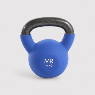 Kettlebell in neoprene 14 kg per esercizi di forza e