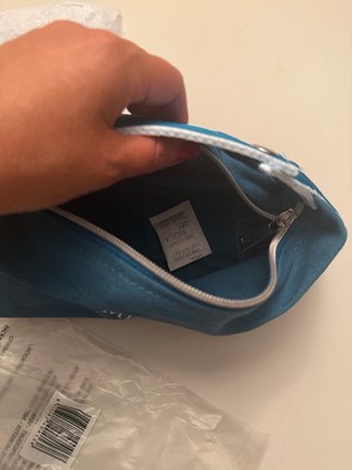 Pochette Maliparmi blu e bianca