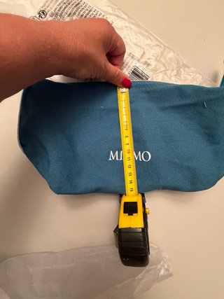 Pochette Maliparmi blu e bianca