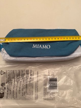 Pochette Maliparmi blu e bianca