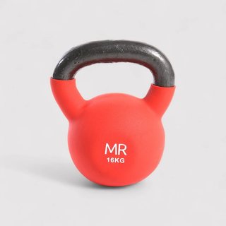 Kettlebell in neoprene 16 kg per esercizi di forza e