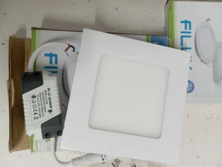 4 Focos LED FILUX 6W Empotrables