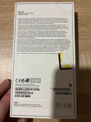Caja Original iPhone 13 Azul