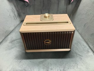 Altavoz Bluetooth Sami Vintage Marrón y Dorado