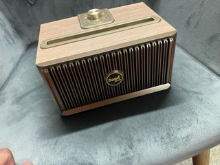 Altavoz Bluetooth Sami Vintage Marrón y Dorado