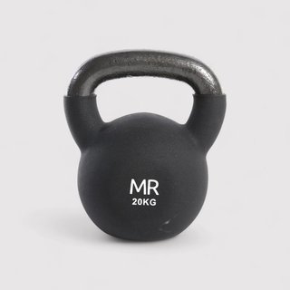 Kettlebell in neoprene 20 kg per esercizi di forza e