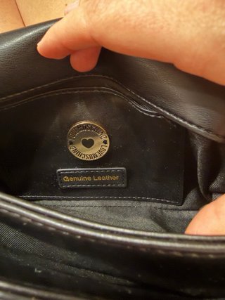 Bolso Negro Love Moschino Piel Nuevo con Etiquetas