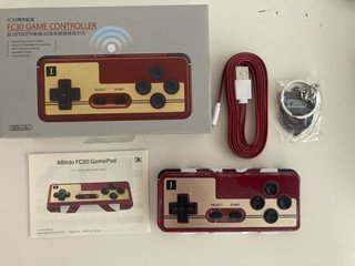 8Bitdo FC30 Mando Rojo Bluetooth/USB