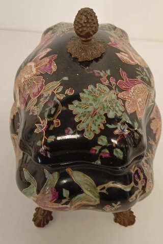 CENTRO DE MESA PORCELANA SATSUMA DE HONG KONG